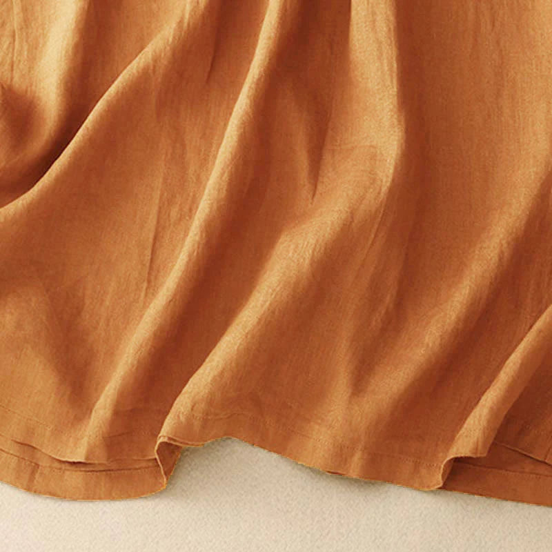 Buddha Stones Casual Short Sleeve Bowknot Tie Straps Women's Midi Dress With Pockets