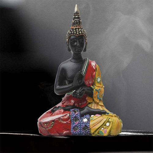 Buddha Stones Thai Buddha Serenity Resin Statue Decoration