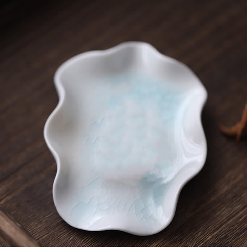 Buddha Stones Meditating Ceramic Small Frog Statue Decoration