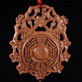 Feng Shui Bagua Map Peach Wood Chinese Knotting Balance Energy Map