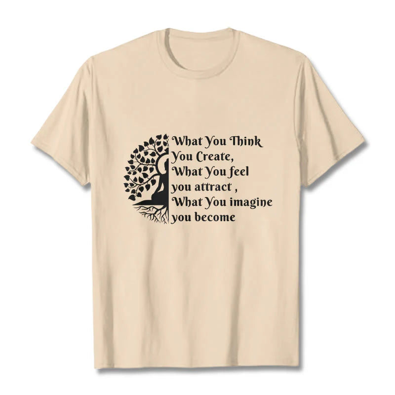 Buddha Stones Half-meditation Buddha Tree Tee T-shirt