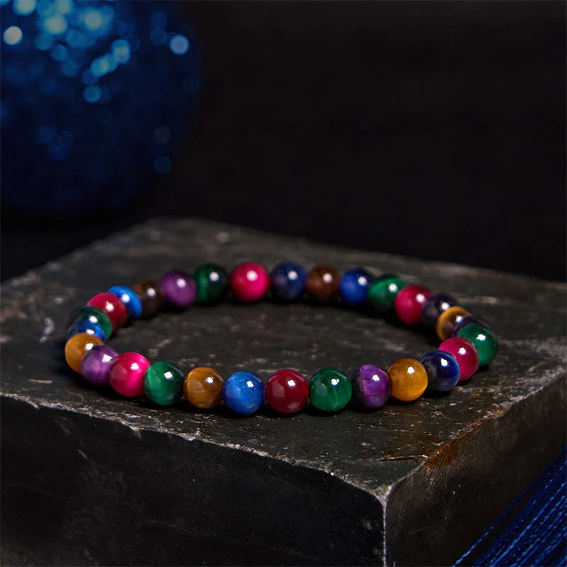 Buddha Stones Various Tiger Eye Confidence Bracelet
