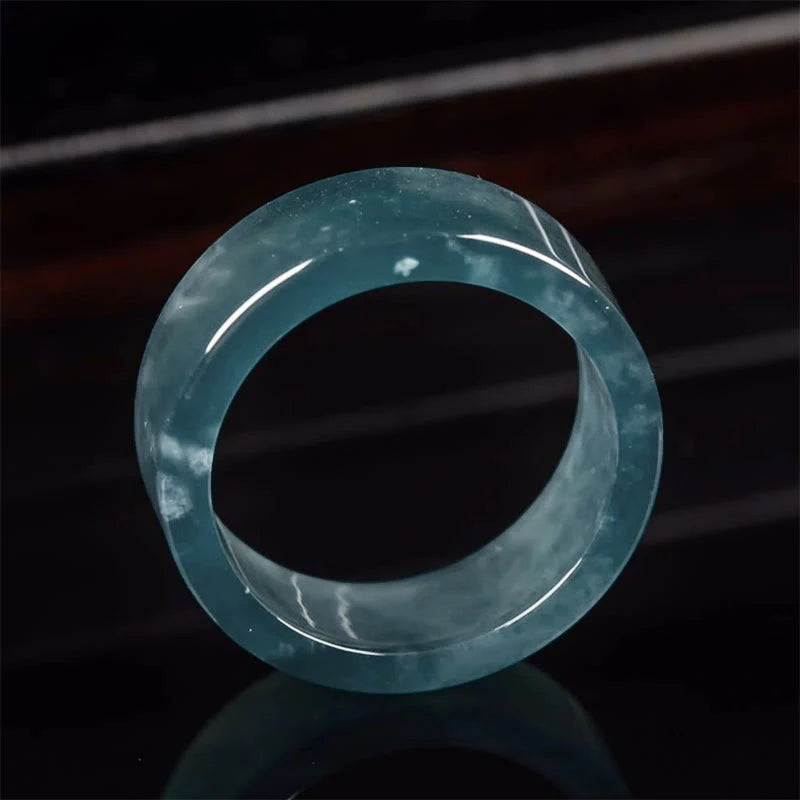 Buddha Stones Jade Luck Abundance Prosperity Ring
