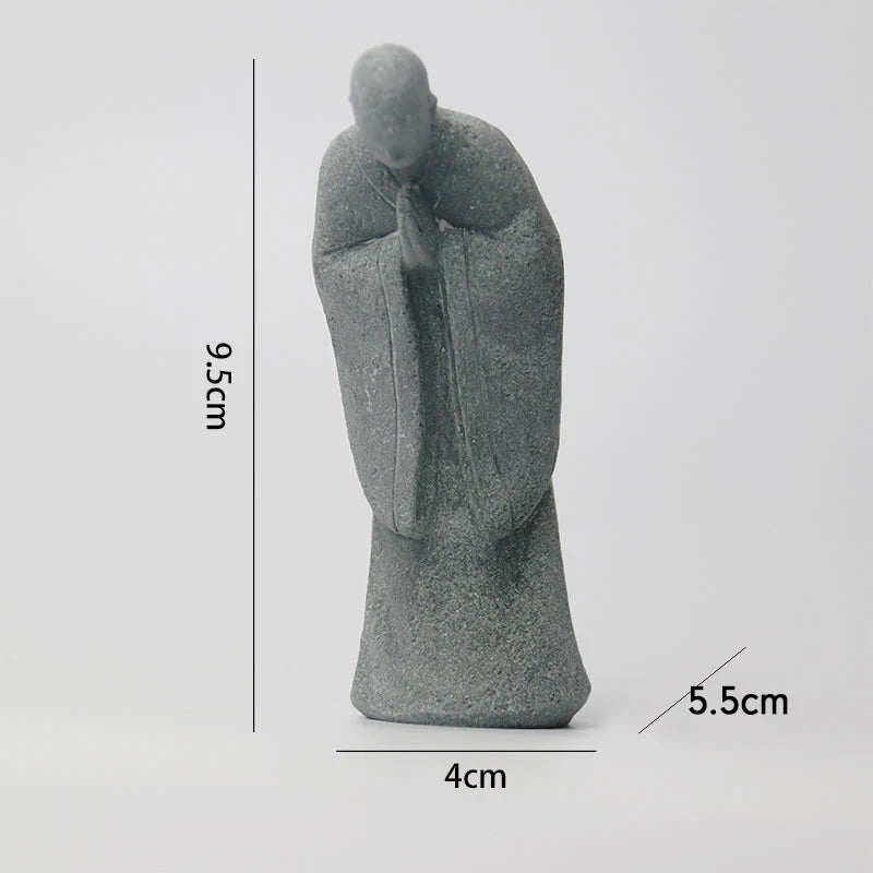 Buddha Stones Meditation Buddha Monk Serenity Home Decoration