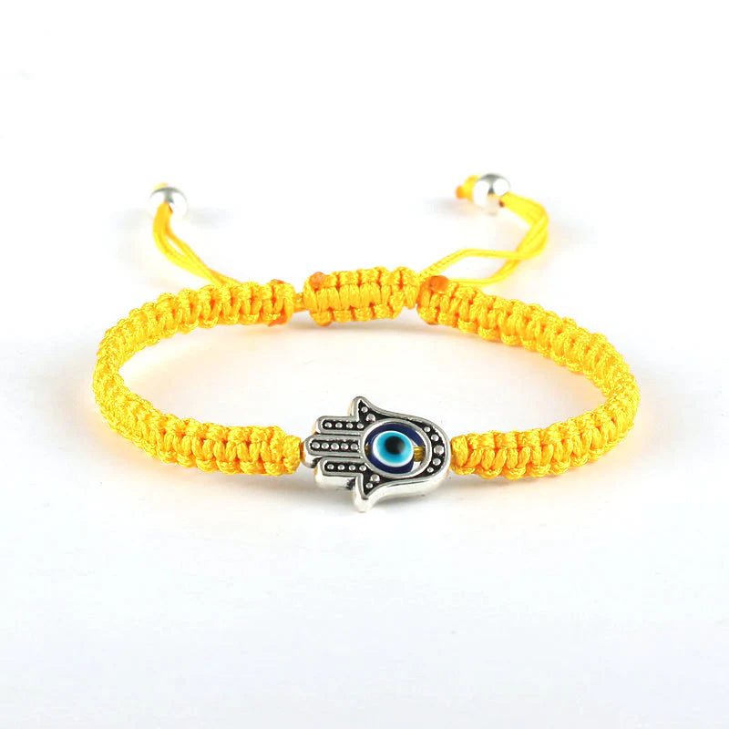 Buddha Stones Handmade Hamsa Symbol Protection Luck String Bracelet