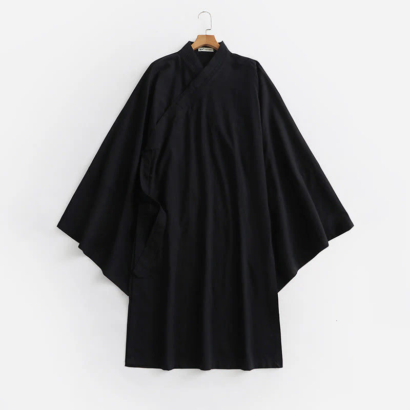 Buddha Stones Wudang Traditional Tai Chi Ceremony Long Wide Sleeve Men's Taoist Long Robe