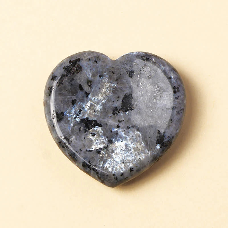 FREE Today: Positive and Motivation Heart Worry Stone Opal Rose Quartz Crystal Decor 4*4*0.7cm