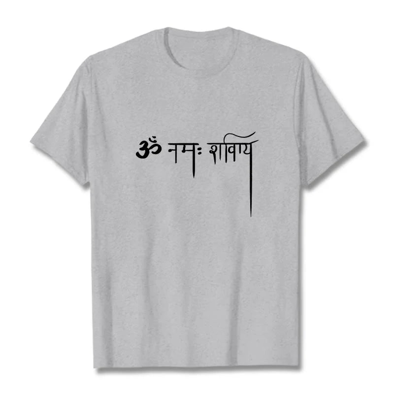 Buddha Stones Sanskrit Namah Shivaya Tee T-shirt