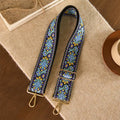 Buddha Stones Bohemian Flower Geometric Stripes Embroidery Adjustable Handbags Crossbody Shoulder Bag Purse Straps Replacement