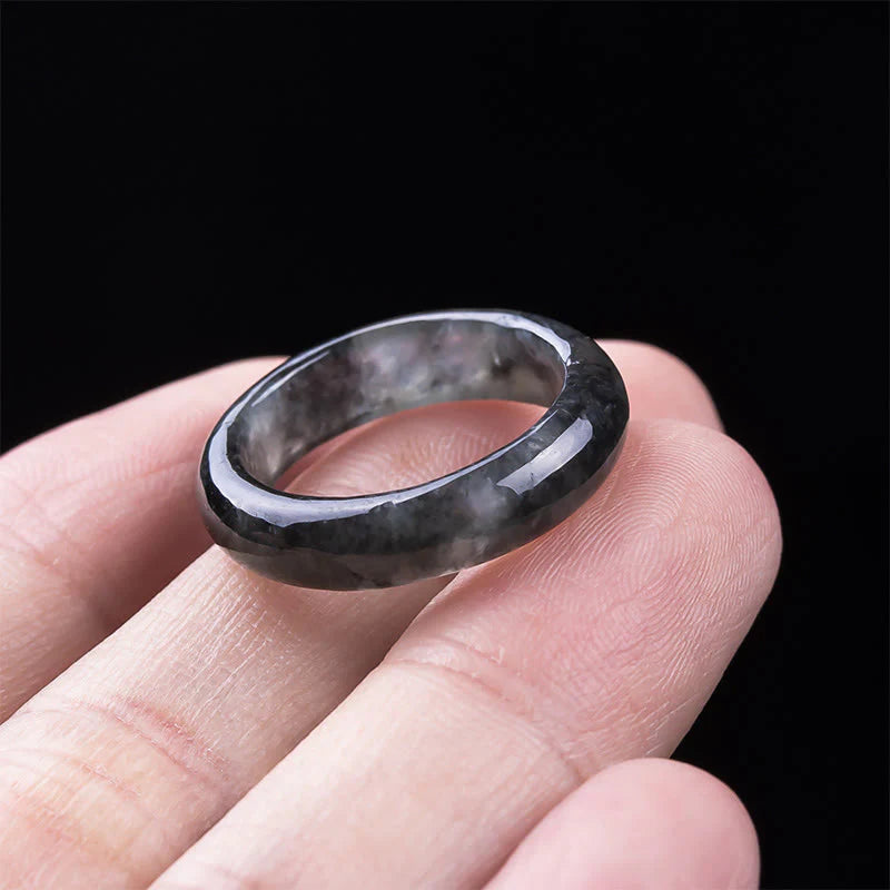 Buddha Stones Jade Prosperity Luck Abundance Ring