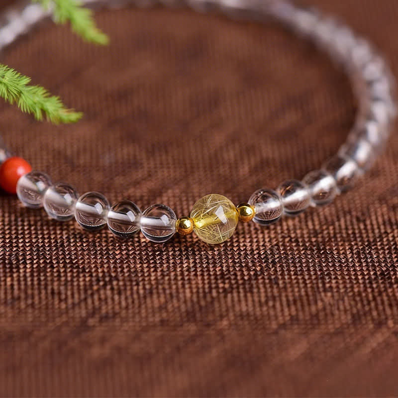 Buddha Stones Natural Clear Quartz Clarity Bracelet