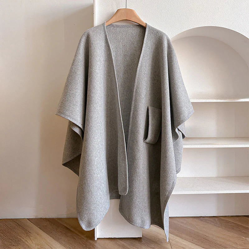 Buddha Stones Winter Solid Color Warm Cozy Split Scarf Shawl