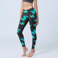 Buddha Stones Butterfly Starlight Print Exercise Leggings Women's Yoga Pants