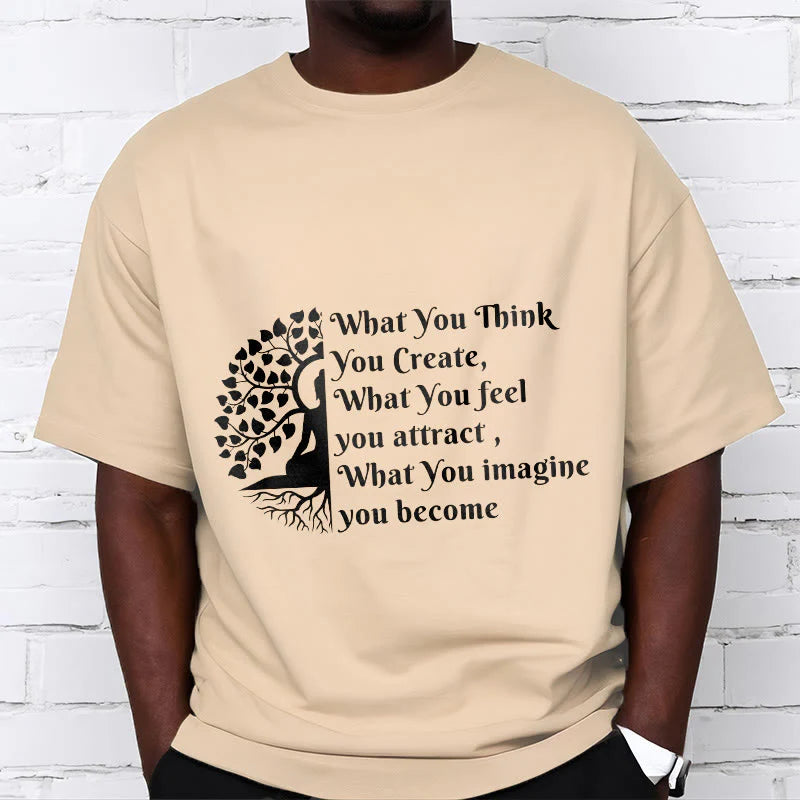 Buddha Stones Half-meditation Buddha Tree Tee T-shirt