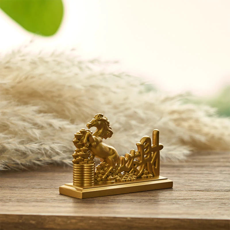 Buddha Stones Get Rich Now Year of the Horse Ingots Prosperity Home Decoration