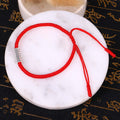 Buddha Stones Om Mani Padme Hum Luck Protection Red String Bracelet