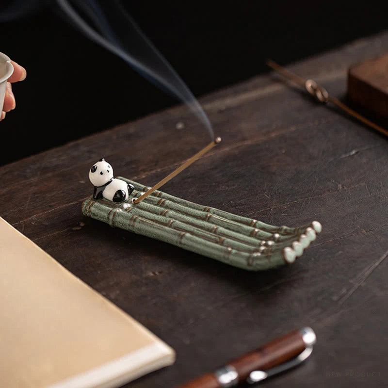 Buddha Stones Panda Home Decoration Incense Burner