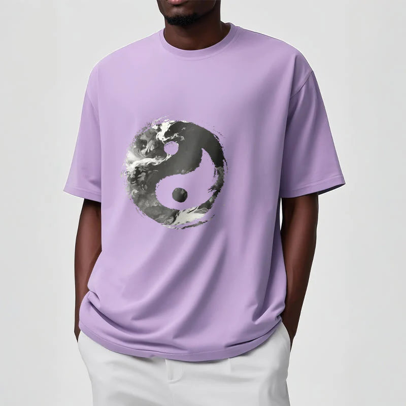 Buddha Stones Yin Yang Cotton Tee T-shirt