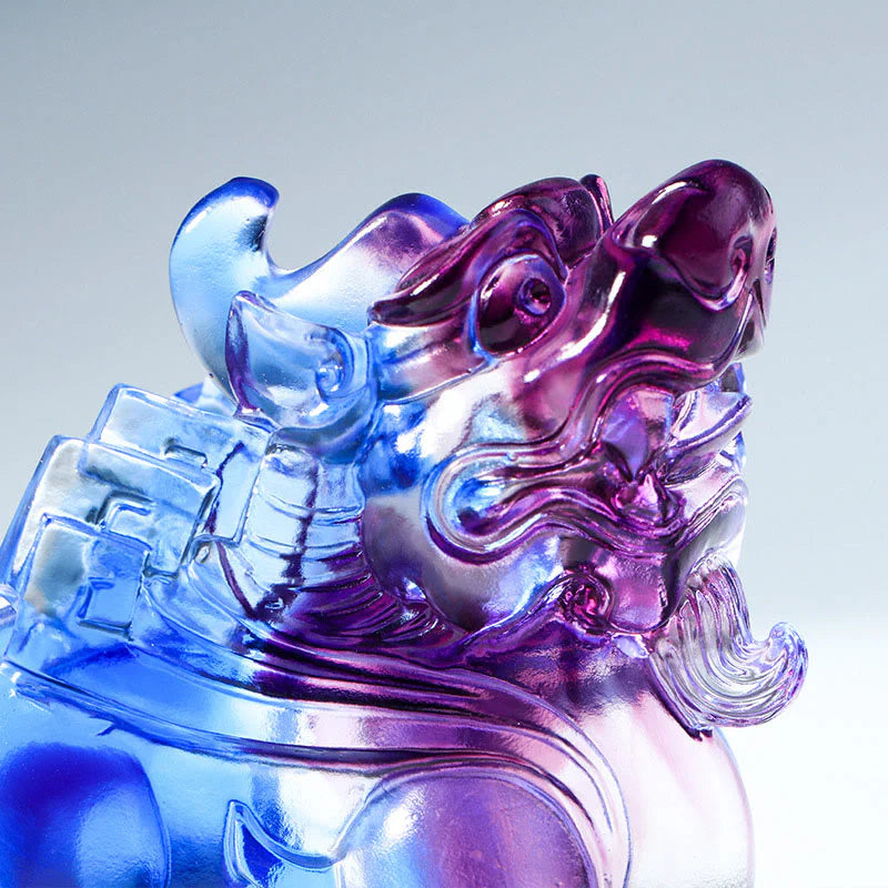 Buddha Stones Liuli Crystal Pixiu Wealth Luck Home Decoration