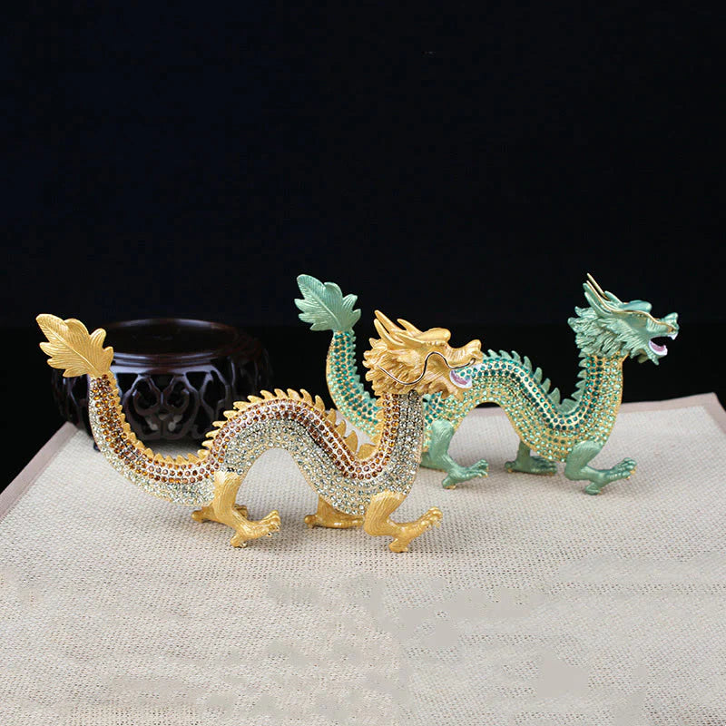 Buddha Stones Handmade Feng Shui Dragon Luck Success Home Decoration