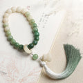 Buddha Stones Natural Gradient Bodhi Seed Fortune Money Bag Lotus Wisdom Tassel Wrist Mala