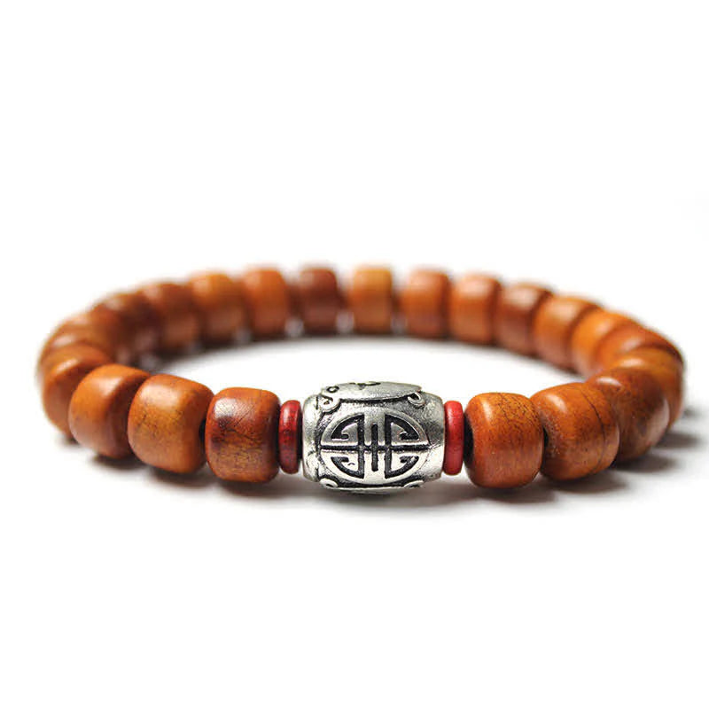 Buddha Stones Tibetan Bone Beads Om Mani Padme Hum Strength Bracelet