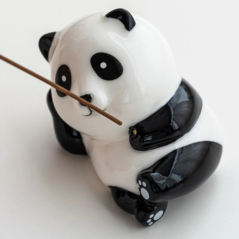 Buddha Stones Panda Shape Home Decoration Incense Burner