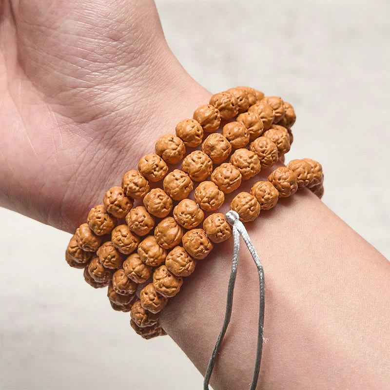 Buddha Stones Tibetan 108 Beads Bodhi Seed Wealth Auspiciousness Mala