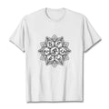 Buddha Stones Mandala Flower Om Mani Padme Hum Sanskrit Mantra Tee T-shirt