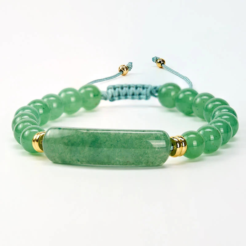 Buddha Stones Amethyst Green Aventurine Tiger Eye Strawberry Quartz Positive Transformation Bracelet