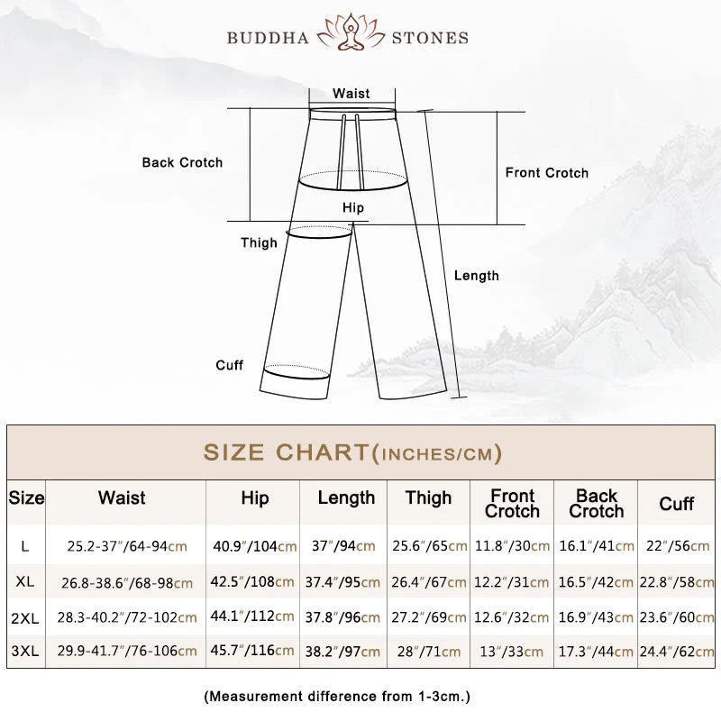 Buddha Stones Casual High Waist Lace-up Wide Leg Pants With Pockets