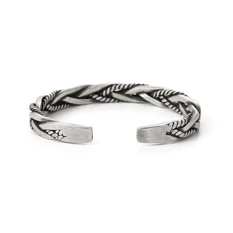 FREE Today: Balance Energy Retro Twisted Design Cuff Bracelet Bangle