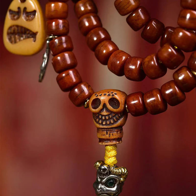 Buddha Stones Tibet 108 Beads Bone Beads Dzi Bead Strength Mala