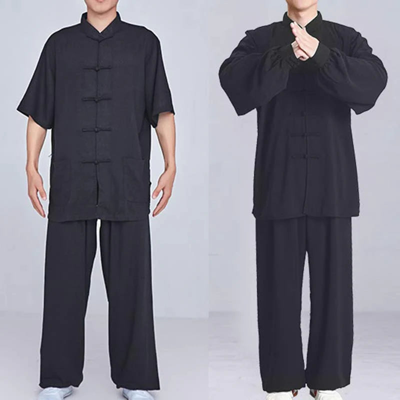 Buddha Stones Meditation Zen Prayer Spiritual Tai Chi Qigong Practice Unisex Embroidery Clothing Set (Extra 30% Off | USE CODE: FS30)
