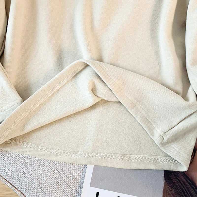 Buddha Stones Spring Solid Color Stand Collar Frog-button Design Women's Cotton Long Sleeve Shirt
