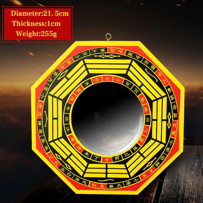 Buddha Stones Feng Shui Bagua Map Balance Living Room Energy Map Mirror