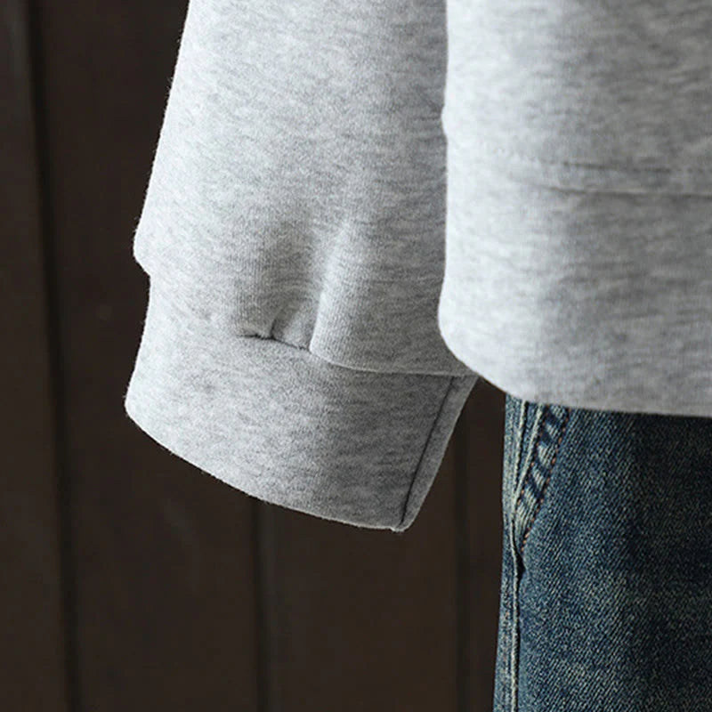 Buddha Stones Simple Plain V-Neck Buttons Down Design Women's Cotton Long Sleeve Jacket