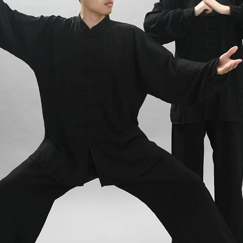 Buddha Stones Meditation Zen Prayer Spiritual Tai Chi Qigong Practice Unisex Embroidery Clothing Set (Extra 30% Off | USE CODE: FS30)