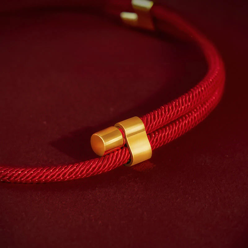 Buddha Stones Red String Bead Protection Adjustable Cats Small Dogs Pet Collar