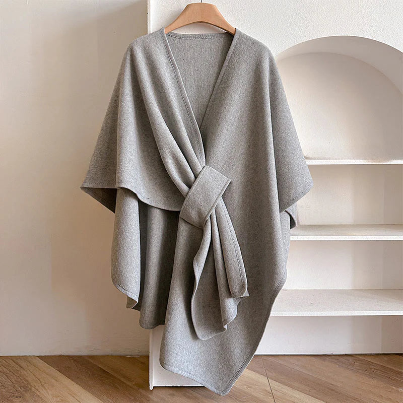 Buddha Stones Winter Solid Color Warm Cozy Split Scarf Shawl