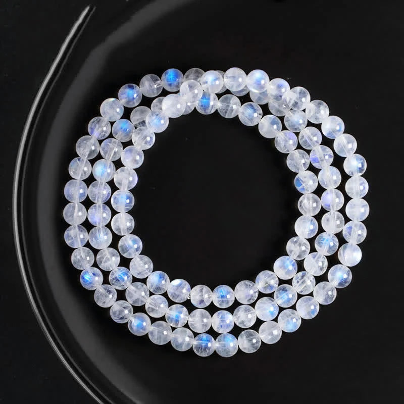 Buddha Stones Moonstone Healing Positive Bracelet