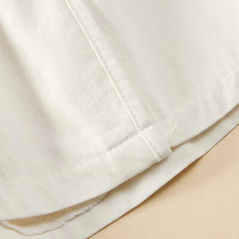 Buddha Stones Summer Casual Loose Plain Cotton Women's Shorts With Pockets