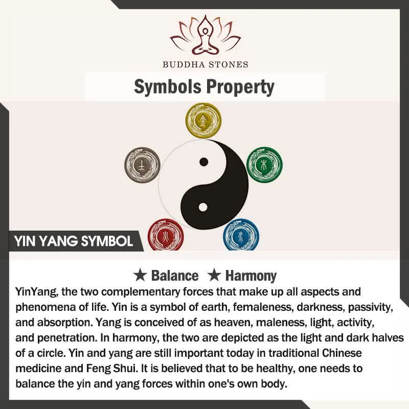 Buddha Stones Bagua Yin Yang Black Obsidian Purification Beaded Necklace Pendant