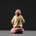 Buddha Stones Looking Up Resting Monk Ceramic Statue Compassion Home Decoration