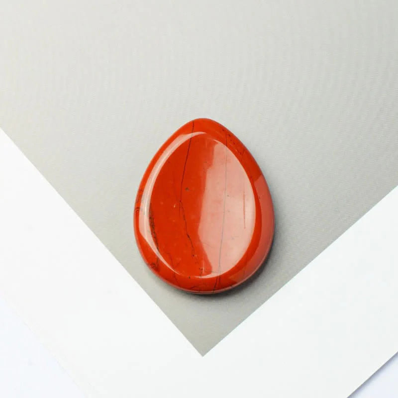 Buddha Stones Teardrop Shape Worry Stone Protection Crystal Decor 34*26*7.8cm