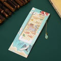Buddha Stones Elk Koi Fish Crane Nine Tailed Fox Metal Brass Hollow Bookmark