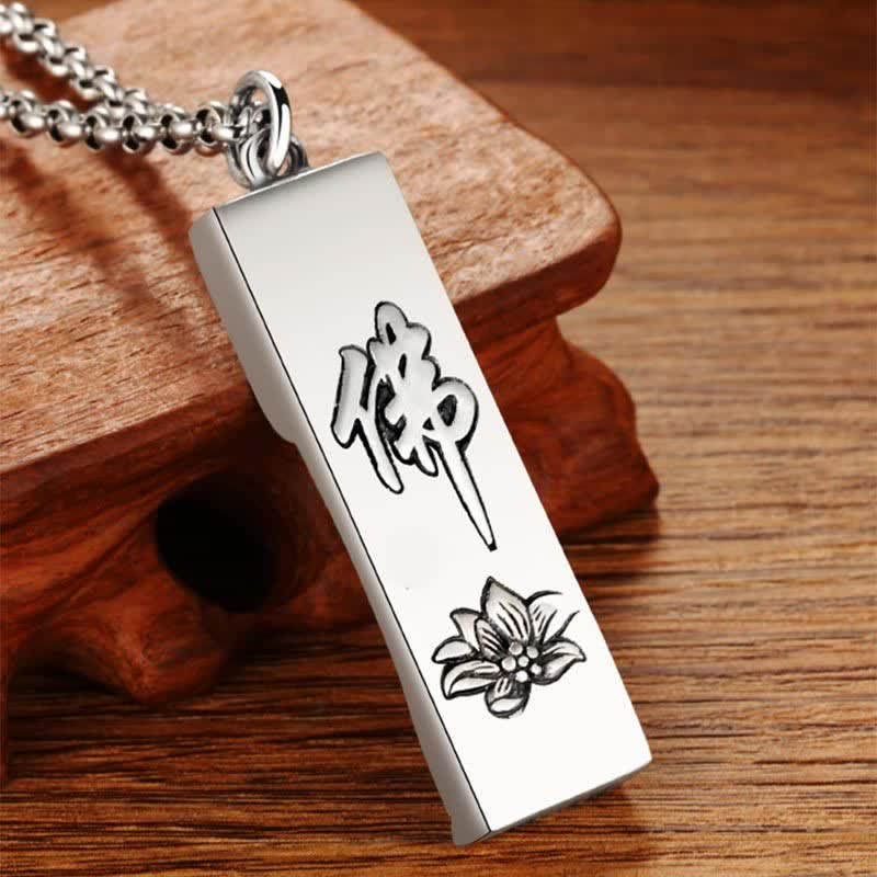 Buddha Stones Tathagata Buddha Strength Protection Amulet Lucky Vintage Style Pendant Necklace