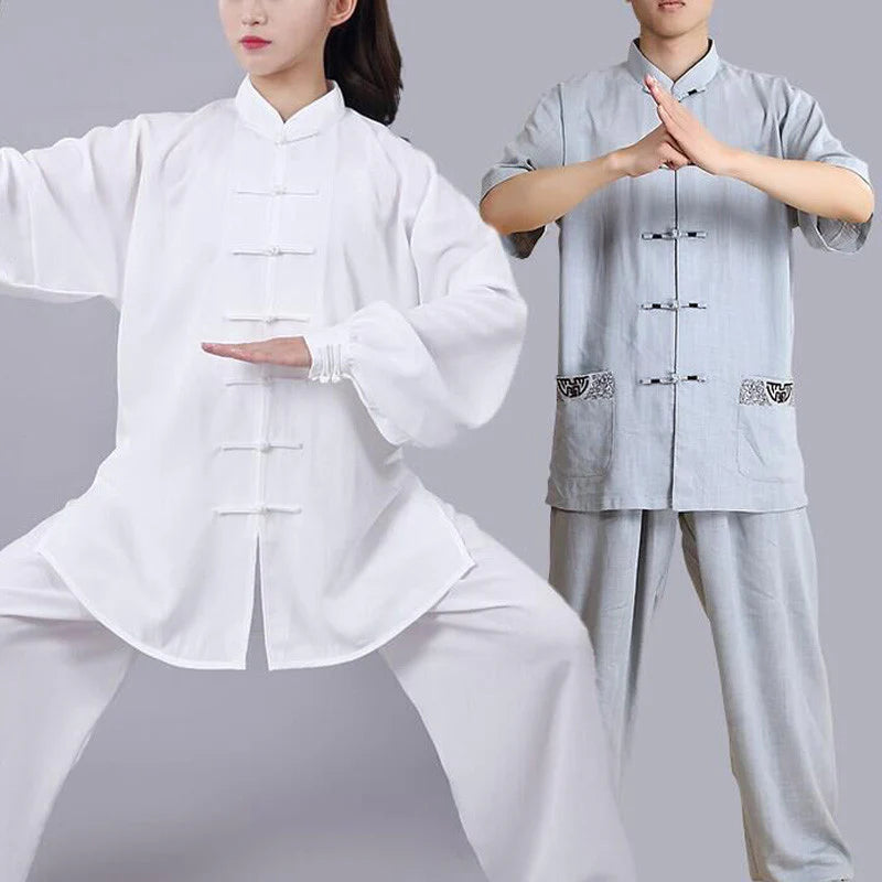 Buddha Stones Meditation Zen Prayer Spiritual Tai Chi Qigong Practice Unisex Embroidery Clothing Set (Extra 30% Off | USE CODE: FS30)