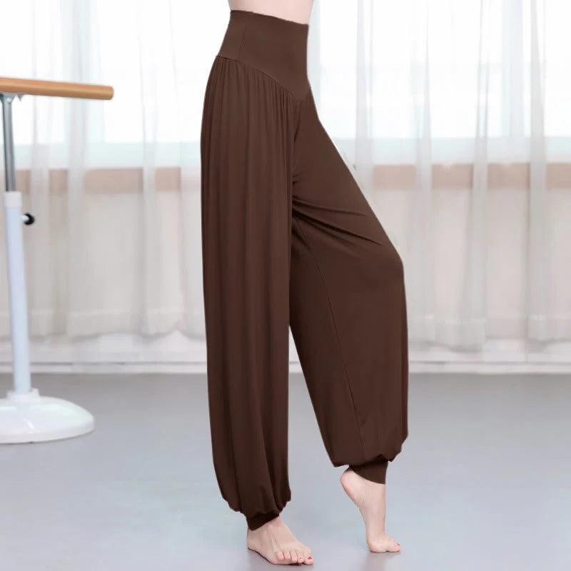 Buddha Stones Plain Color Loose Modal Yoga Dance Harem Pants