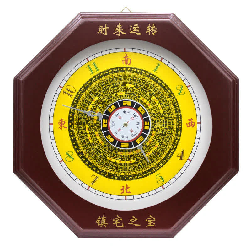 Feng Shui Bagua Map Balance Energy Map Wall Clock